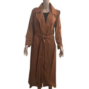 LULUS Womens Long Copper Lightweight Coat Size S  *NWT*